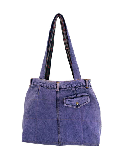 Bolso Reworked Reversible Denim Lila