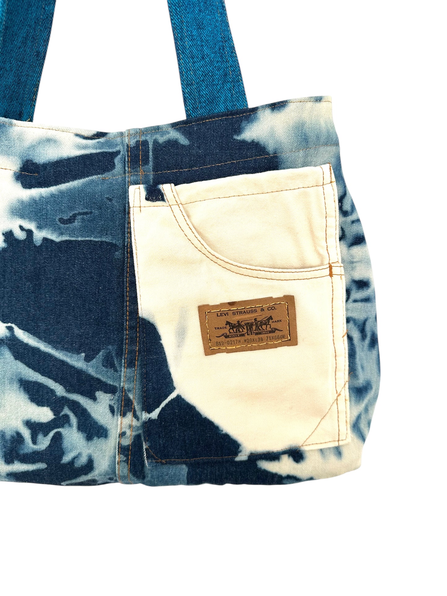 Bolso Reworked Reversible Blue Denim