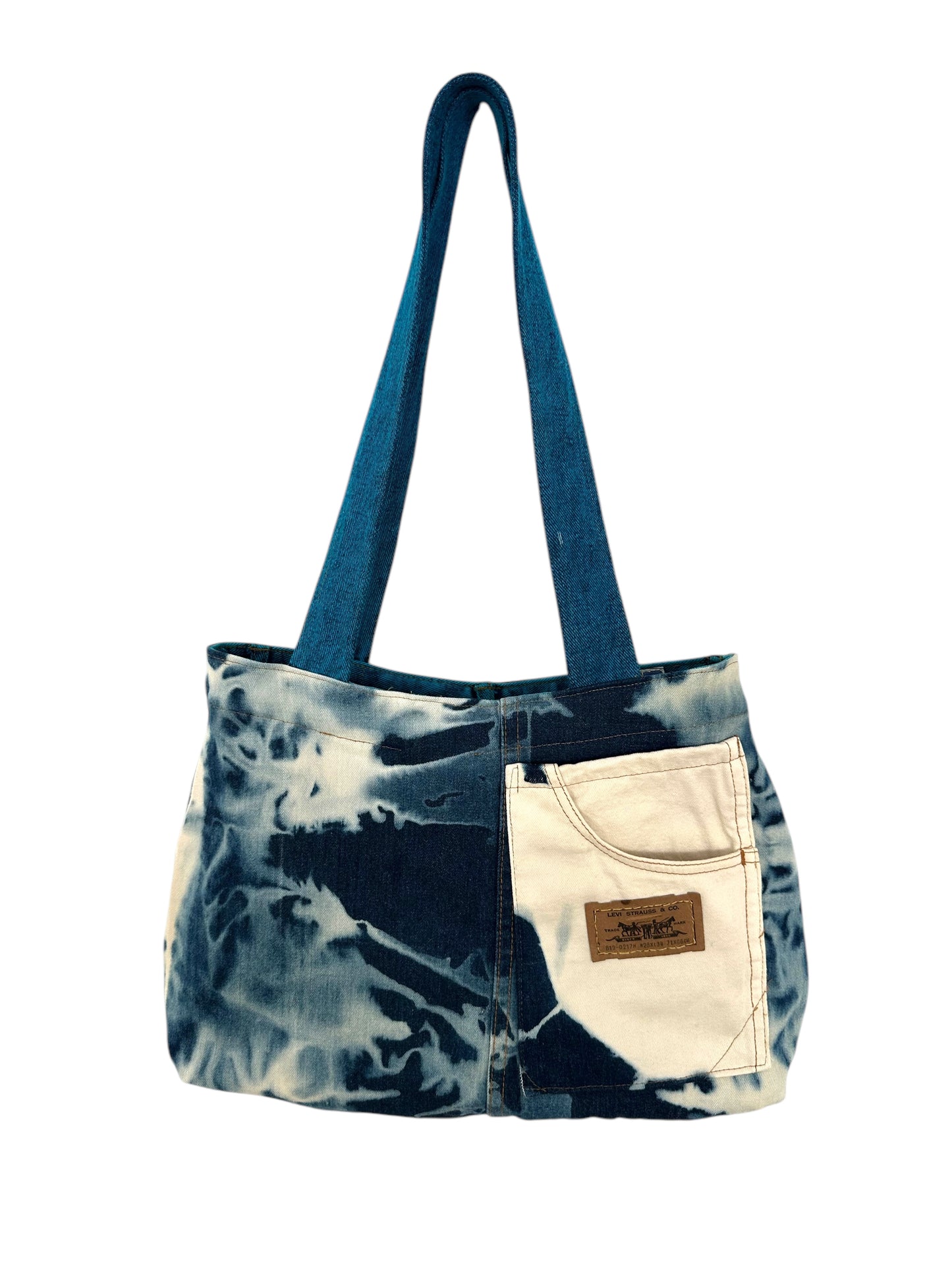 Bolso Reworked Reversible Blue Denim