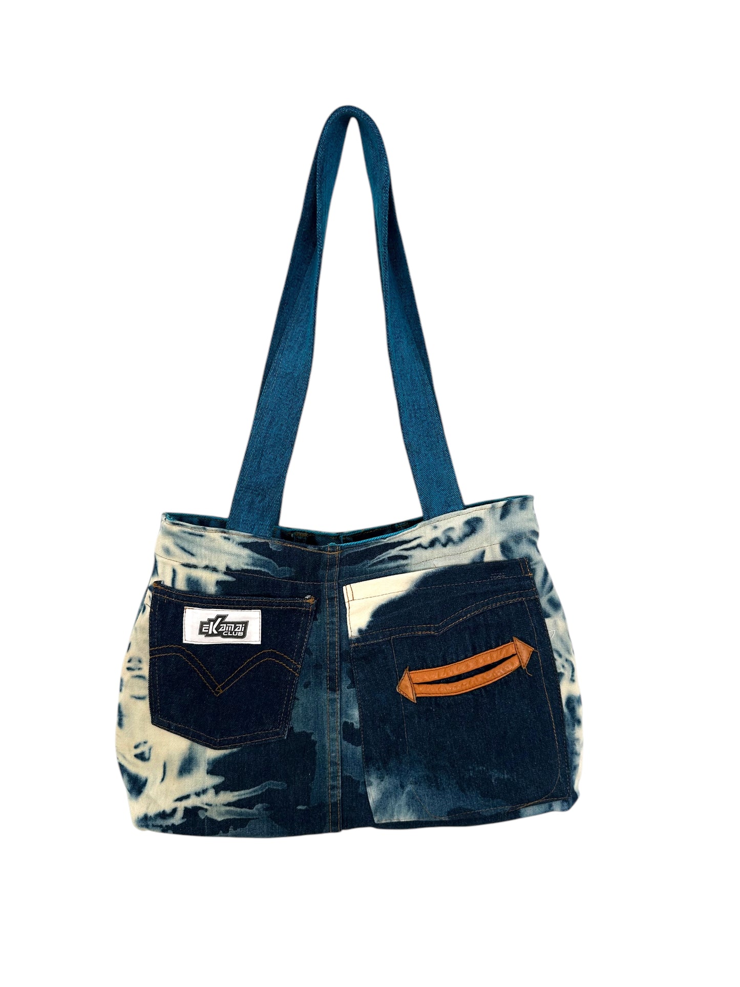 Bolso Reworked Reversible Blue Denim