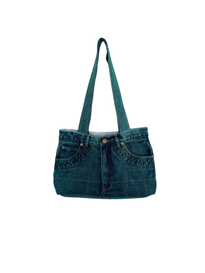 Bolso Reworked Green Denim