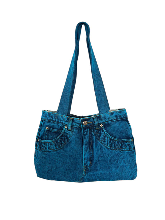 Bolso Reworked Reversible Blue Denim