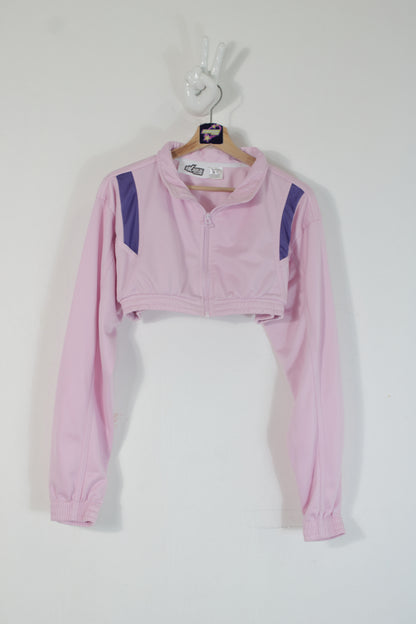 Chaqueta Crop Reworked Rosa